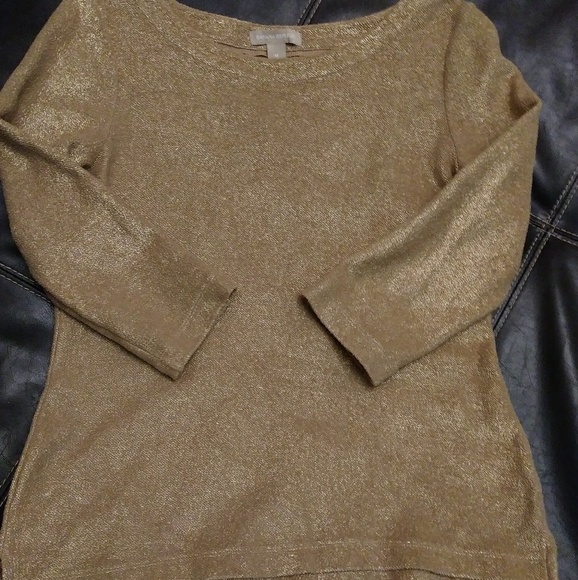 Banana Republic Gorgeous Gold Blouse - Picture 2 of 7